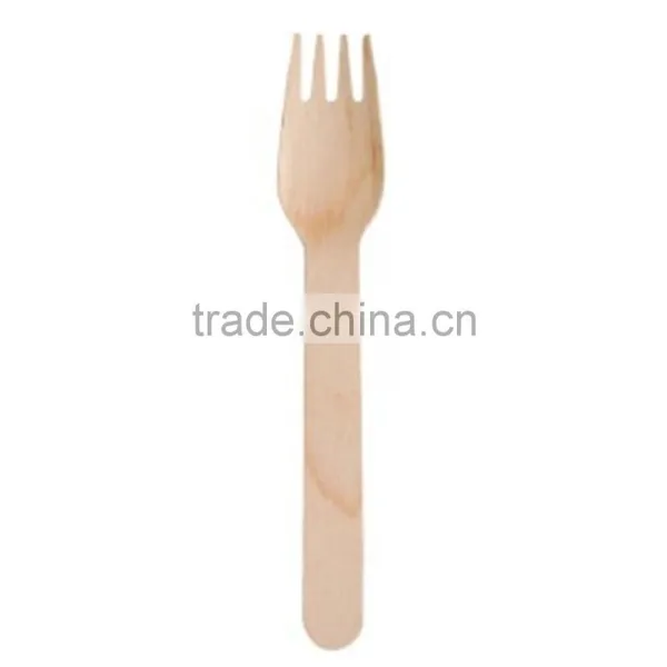 Striped Wooden Utensils Wooden Cutlery Disposable Tableware Set photo-4