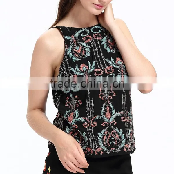Domin Fashion Beading and Sequin Lady Blouse & Top photo-2