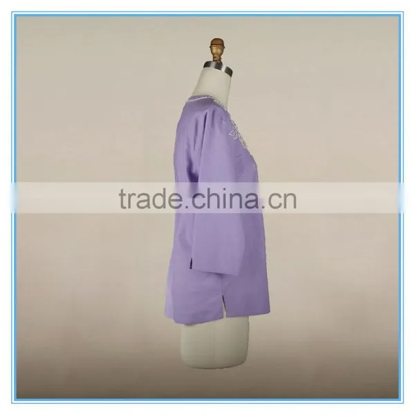 Fashion Cutting Plus Size Women Clothing Cotton Sarees Blouse Designs photo-3