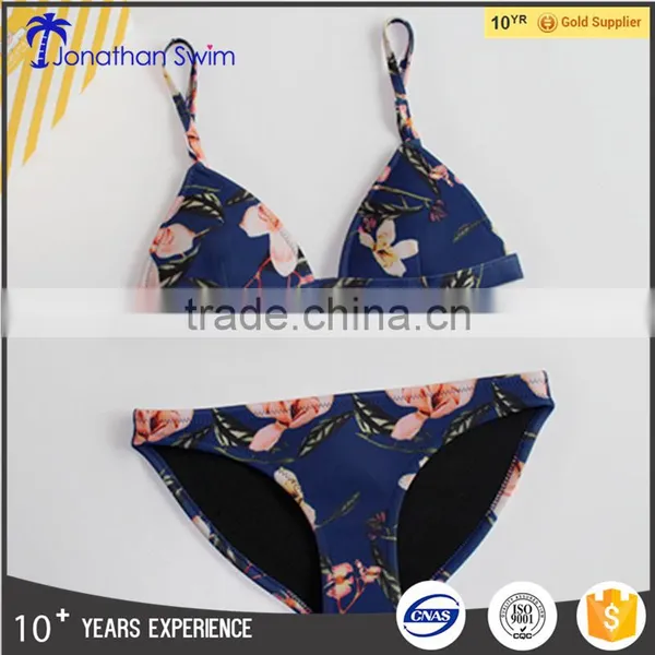 2017 Fashion Latest Unique Neoprene Bikini Design Swimsuit Women Bikini