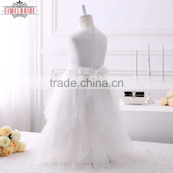 Custom 5-6 Years Girl Tulle/Net Flower Girl Dress photo-5