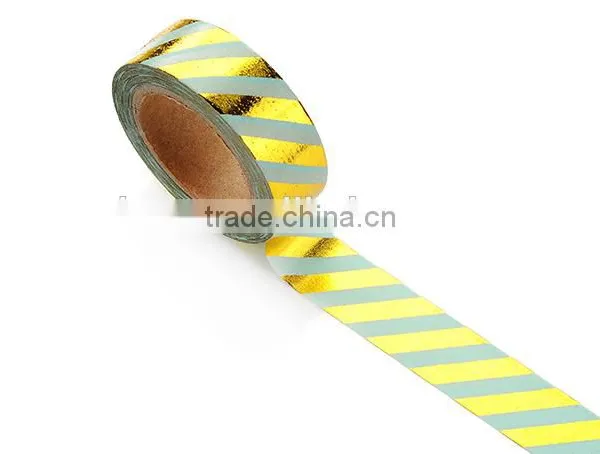 1.5cm *10 M Striped Foil Planner Washi Tape photo-5