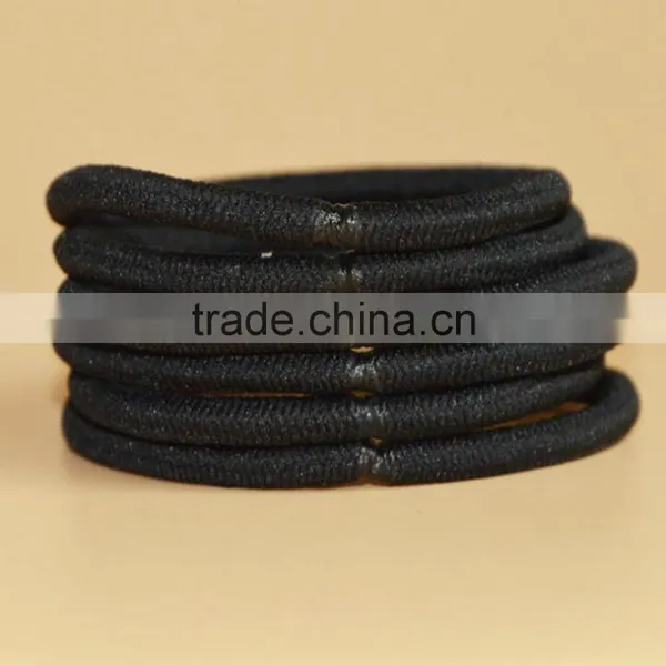 Black Ponytail Ring Elastic Hair Bands photo-2