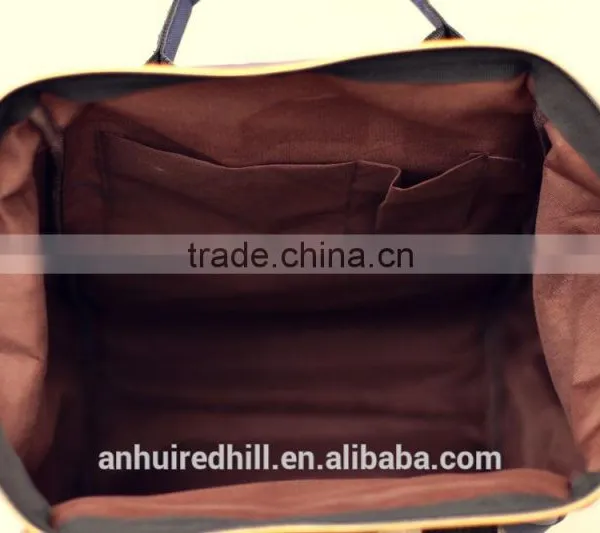 R1877H Wholesale High Quality Canvas Backpack/Custom Rucksack/school Bag photo-3