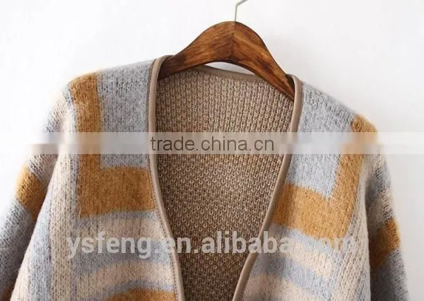 Stylish Wool Knitting Women Sweater Cardigan photo-3