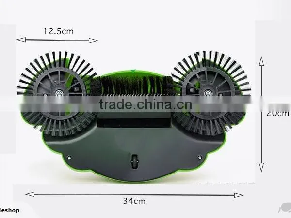 360 Degree Rotation Swirl Dustpan Broom Hand Propelled Floor Sweeper photo-5