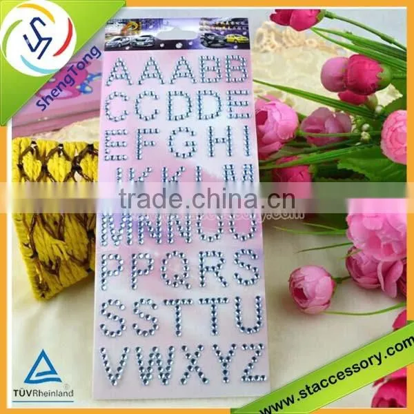 New Product Alphabet Letter Stickers Rhinestone Adhesive Letters Stickers photo-5