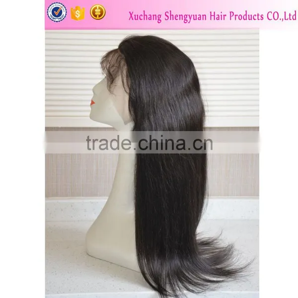 Factory Unprocessed Human Silky Straight 100 Brazilian Virgin Hair Full Lace Wigs With Baby Hair For Black Women photo-6
