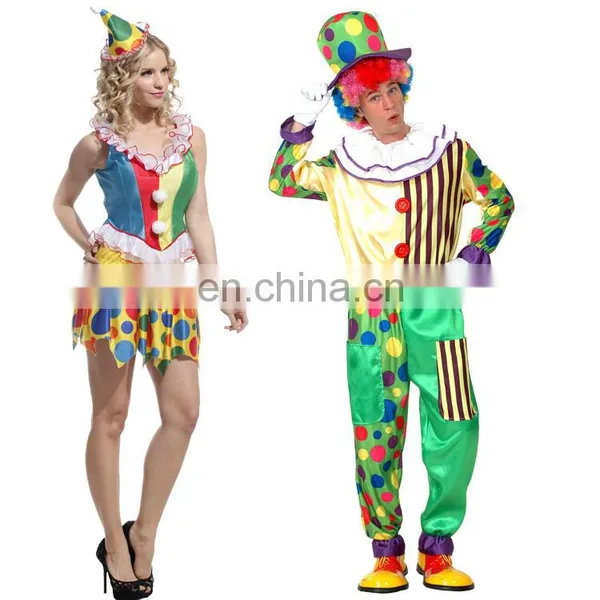 In Stock Christmas Adult and Kids Clown Costume photo-5