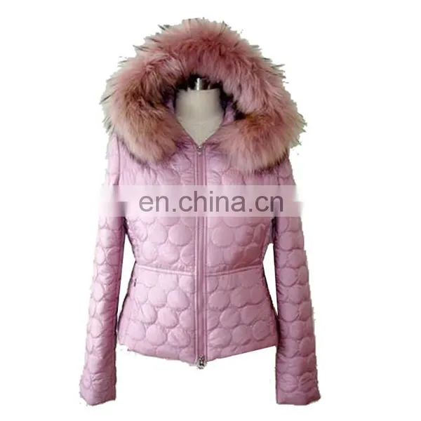 With Hood With Zip Quilting Cheap Padding Jacket photo-3