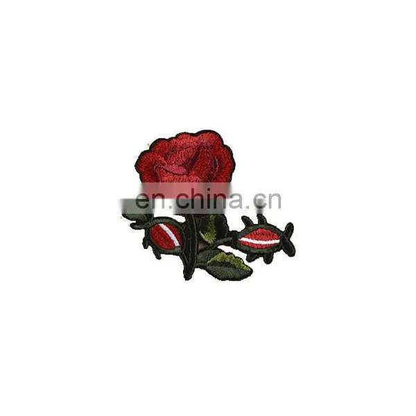 Embroidery Patch Hand Rose Flower Patches Embroidery for Women Clothing photo-6