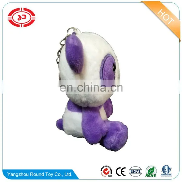Purple Panda Plush Soft Stuffed Kids Gift Keychain Cheap Fancy CE Toy photo-3