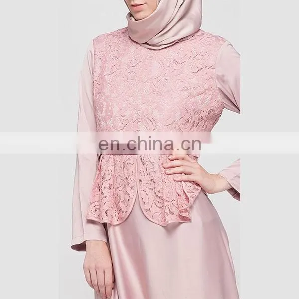 2016 Latest Design Women Jubah Fashion Maxi Length Peplum Waist Jubah photo-6