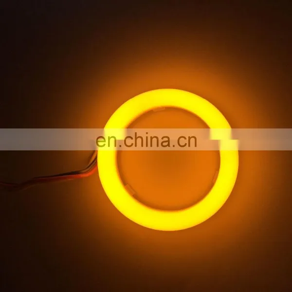 Dual Color Cotton Light LED Halo Ring Angel Eyes White Amber photo-2