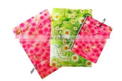 Lenticular a4 3d joy top school notebook for promotions