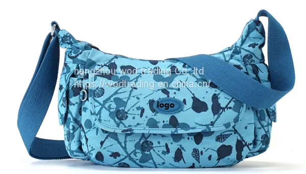 Full Printed Canvas Messenger Bag With Long Shoulder