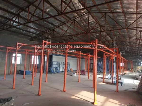 Hot Sale Electrostatic Aluminum Profile Powder Coating Line System photo-3