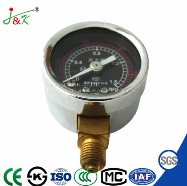 40mm Ordinary Pressure Gauge With Black Case With Good Quality photo-2