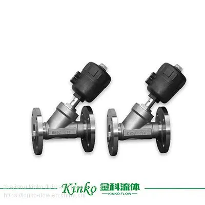 Operated Three-way Pneumatic Angle Seat Valve photo-3