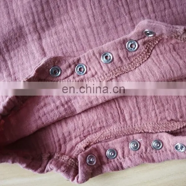Lovely Whosale Newborn Baby Clothes Summer Linen Baby Clothes Romper photo-6