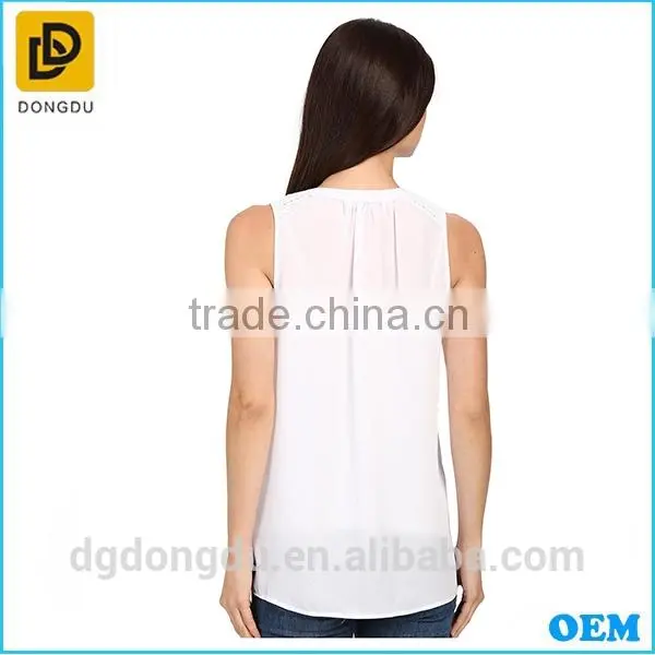 Ladies' Fashion Style High Quality Summer Casual Lady Blouse photo-3