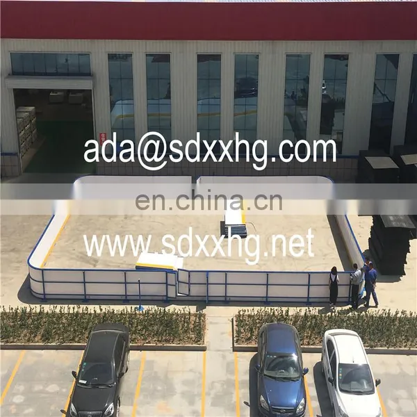 Used Dasher Boards Fence Plastic Panels Straight Frame Hdpe Rink Bakyard Arena photo-6