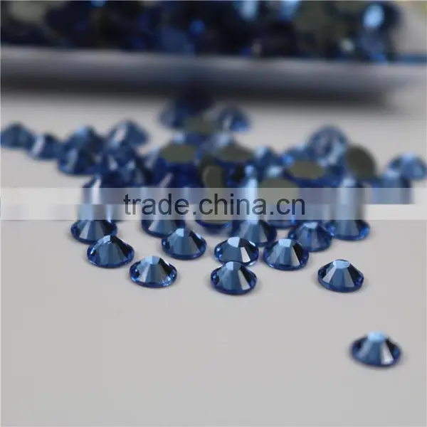 Wholesale Light Blue Sapphire Flatback Hotfix Rhinestones Crystals photo-3