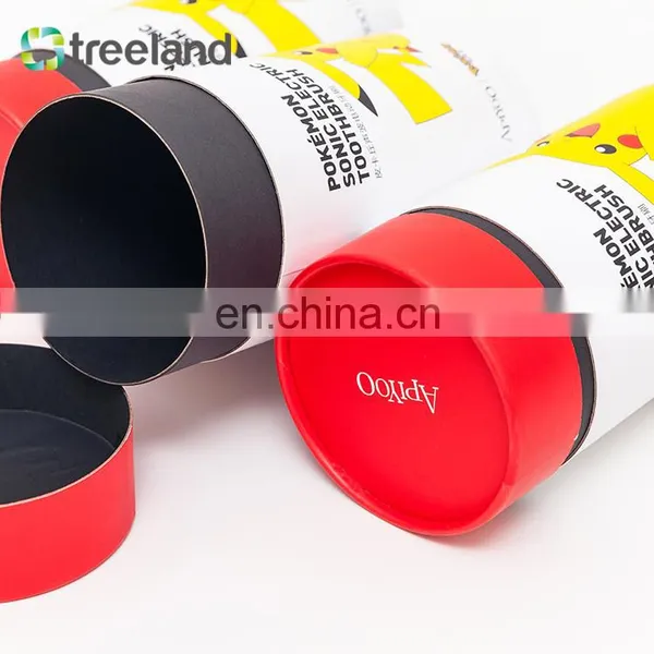 Good Quality Tooth Brush Round Paper Boxes Cylinder Packaging Tube photo-3