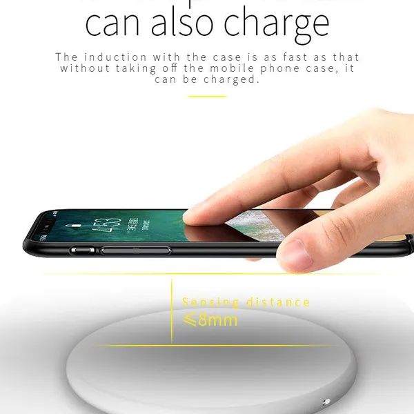 The Round Wireless Charger is Suitable for IPhone Huawei, Xiaomi Fast Wireless Charging photo-3