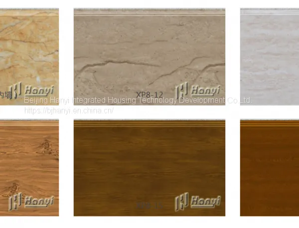 Polyurethane Sandwich Wood Grain Panel Wall Cladding Steel Structure photo-3
