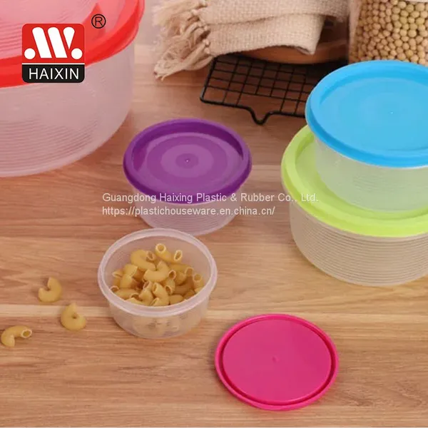 Plastic Kitchen Container Colorful Storage Lunch Box Folding Feeding Bowl Non Toxic Food Container photo-2