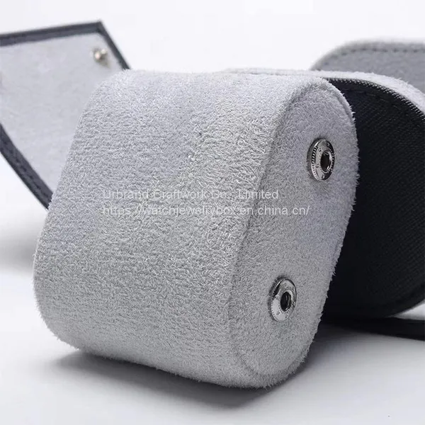 Wholesale Protective Dustproof Leather Watch Storage Box Single Mechanical Leather Watch Bag photo-5