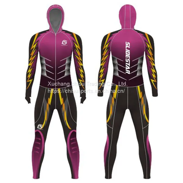 Customized Short Track Speed Skating Suit Children's Long Sleeves Camo Ski Suit Avenue Suits Adult and Female Tight Ski photo-3