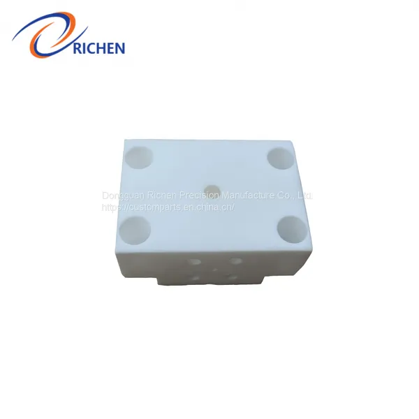 Customized White Plastic Industrial High Precision CNC Machine Parts photo-3