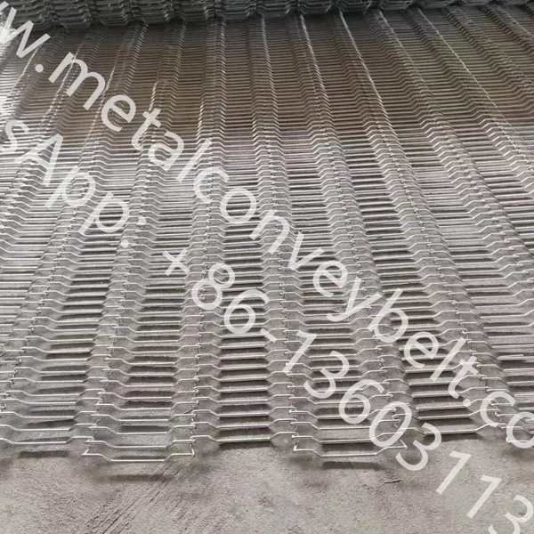 Flat Flex Driven Conveyor Metal Belt Conveyor Wire Belt For Cooling Cake photo-3