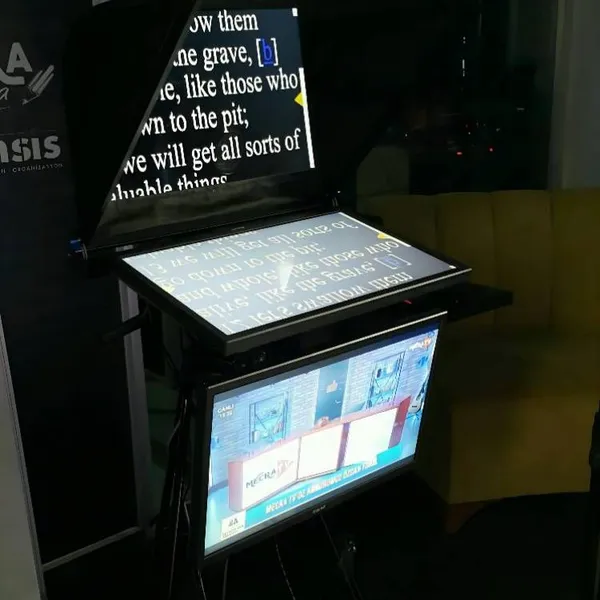 Simar Best Selling 20/22/24/27/32 Inch Self-reversing Flip Monitor M-ZYS20/22/24/27/32 Teleprompter Include Software ,flight Case photo-2