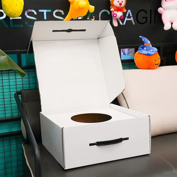 White Luxury Packaging for Premium Products Custom Rigid Handle Box With Foam Insert photo-4