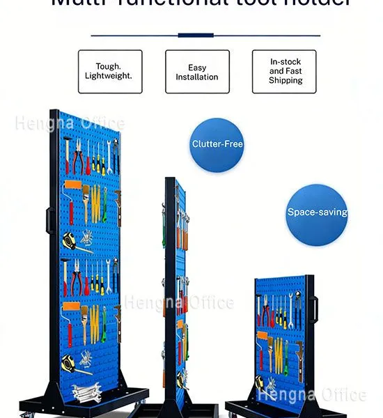 HN-1990M | Maneuverable Mechanic Tool Board | Double-Sided Mobile Stand With Anti-Slip Casters for Busy Workshop photo-2