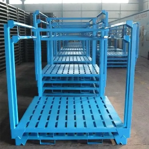 Industrial Stackable Iron Pallet Rack for Warehouse Nesting Solutions