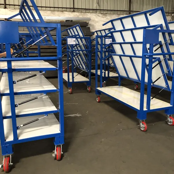 Bottom Cover Turnover Trolley for Automotive Assembly Line Operations