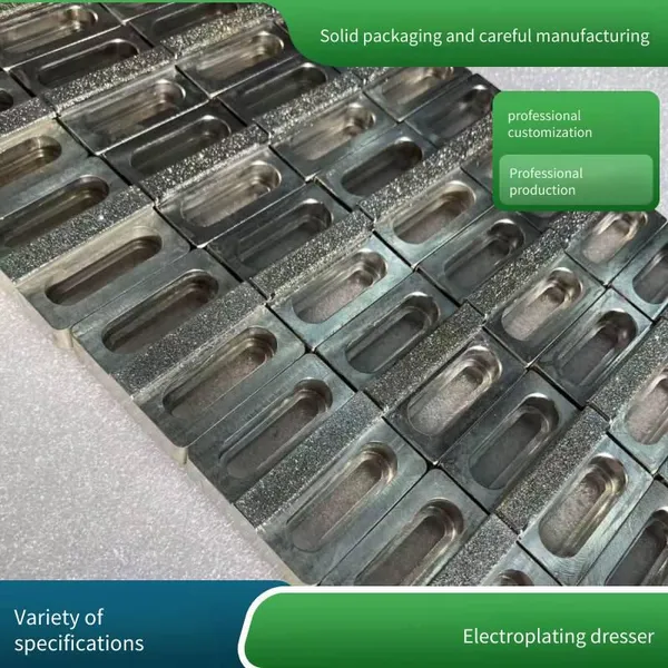 Electroplated Diamond Grinding Block, Single-sided Sand-plated for Sharpness, Substrate Available, Wear-resistant for Grinding photo-3