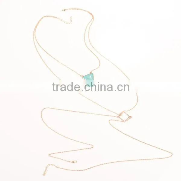 2015 New Products Geometric Triangle Rhomobus Tophus Body Chain photo-4