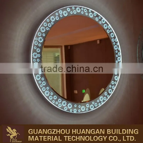 Wholesale Promotion Anti-fog Shower Touch Screen Bathroom Mirror LED Lighted Bath Mirror photo-3