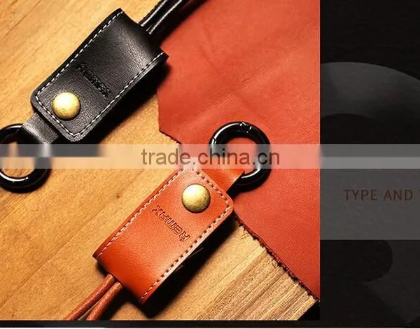 Hot Selling Remax Leather USB Cable for Iphone , Mini Iphone 6 Data Cable photo-3