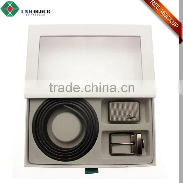 Custom Luxury Printed Cardboard Belt Buckle Box With EVA Tray photo-2