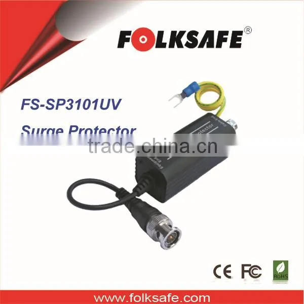 UTP Video 12V Surge Protector With 16cm Mini-coax Pigtail Lead, Folksafe Model FS-SP3101UV
