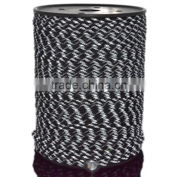 3 Reflective Tracer & 3 Glow in Dark Tracer Military Grade 550 Paracord 1000 Spool Parachute Cord photo-2