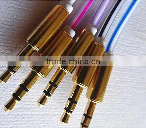 Highquality Audio /DC3.5MM Transparent Spring Cable With Metal Connector photo-5