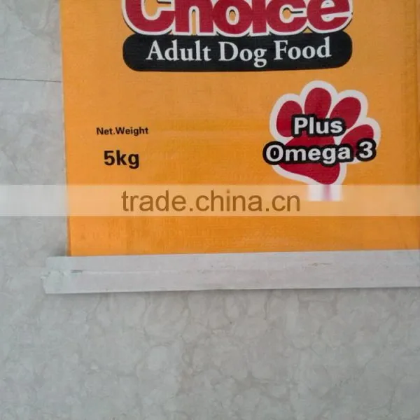 2015 Hot Sale Package for Dog Feed PP Woven Bag With Patch Handle photo-5
