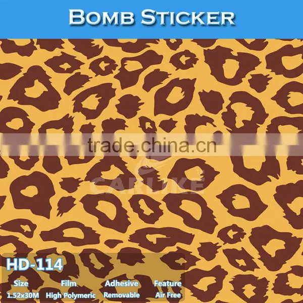HD-110 CARLIKE Air Bubble Free Color Printing Beautiful Car Sticker Bomb photo-5